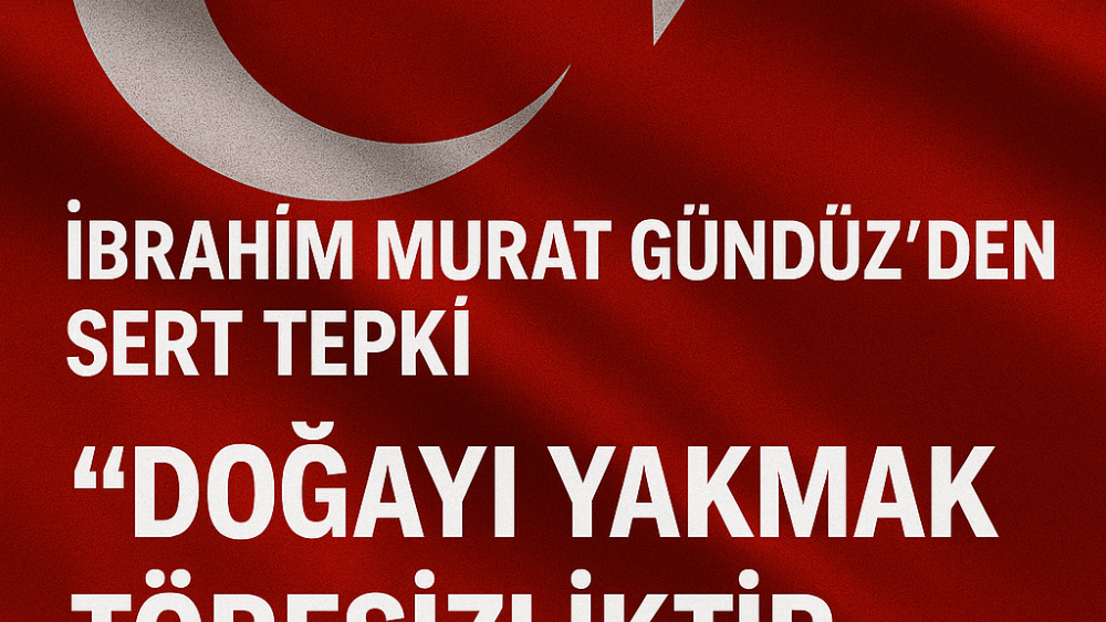 İbrahim Murat Gündüz’den Sert Tepki: “Ormanı Yakan Töresizdir, Şehitlerimizin Hesabı Sorulacak!”