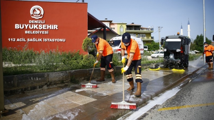 Büyükşehir koronavirüs mesaisine devam ediyor