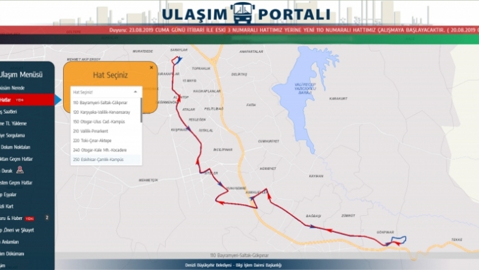 Denizli'de 19 Yeni Otobüs Hattı Açıldı