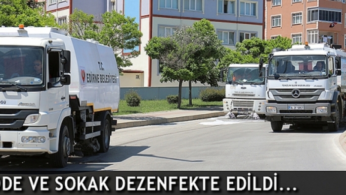 Edirne'de 2 Bin 200 Cadde ve Sokak Dezenfekte Edildi